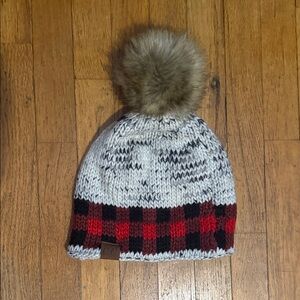 CC Cozy Knit Pom-Pom Beanie